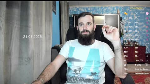 Snapshot of crissstud chatting on January 21, 12:15 am Criss online show from January 21, 12:15 am