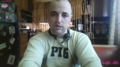 Gage Allin AKA Alpha Pussy online show from June 16, 6:43 pm