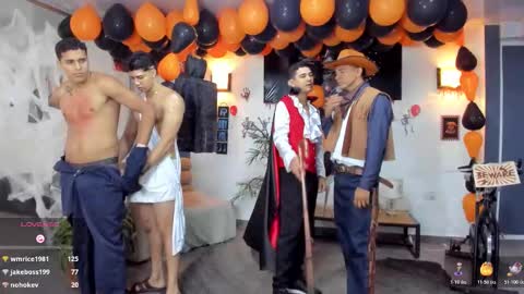 Team Cris Darwin- Fernando- Stiven- David online show from October 31, 1:03 pm