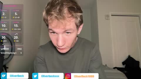 Oliver Beck online show from April 2, 8:38 pm