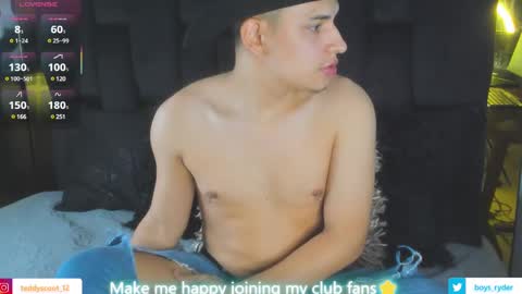 Snapshot of teddy_cowboy chatting on March 5, 10:44 am  Follow me on Twitter boys ryder and instagram teddyscoot 12  online show from March 5, 10:44 am