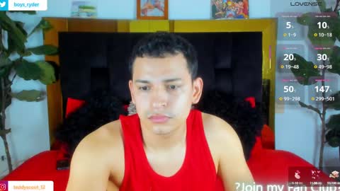 Snapshot of teddy_cowboy chatting on February 12, 11:07 am  Follow me on Twitter boys ryder and instagram teddyscoot 12  online show from February 12, 11:07 am