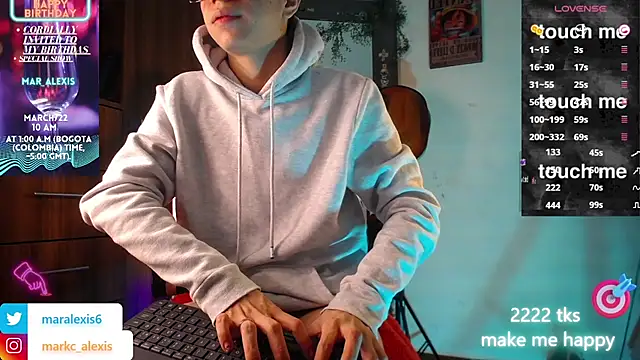 Snapshot of marckalexis chatting on March 12, 1:58 am marckalexis online show from March 12, 1:58 am