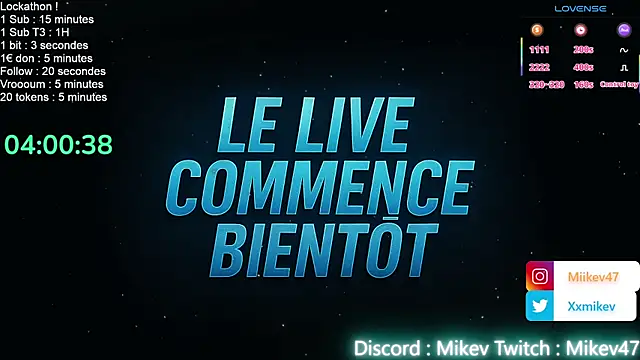 Snapshot of Mikev chatting on October 6, 6:01 pm Mikev online show from October 6, 6:01 pm