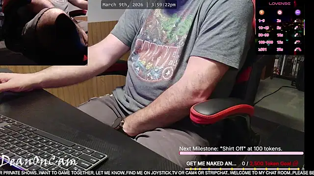 DeanonCam online show from March 9, 8:58 pm